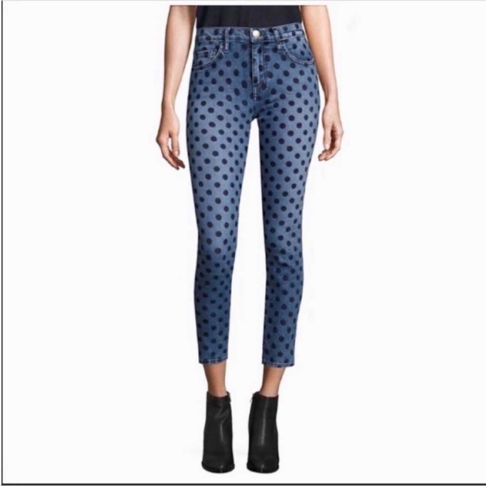 Current Elliott Velvet Polka dot jeans